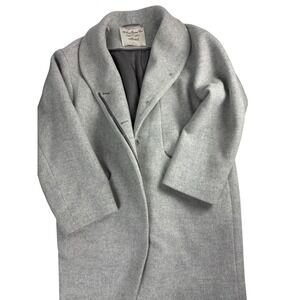 Aritzia Wilfred Cocoon Oversized Coat Grey Wool Cashmere Sz 2 Not US Sizing READ